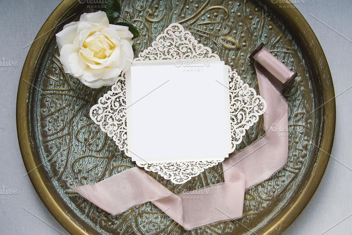 5.75 x 5.75 Square laser cut mockup, a Print Template by savvy graphics & stock (Photo 1 of 2)