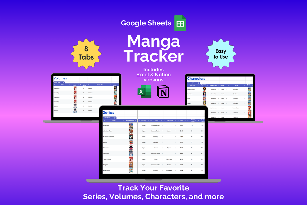 Manga Tracker - Google Sheets