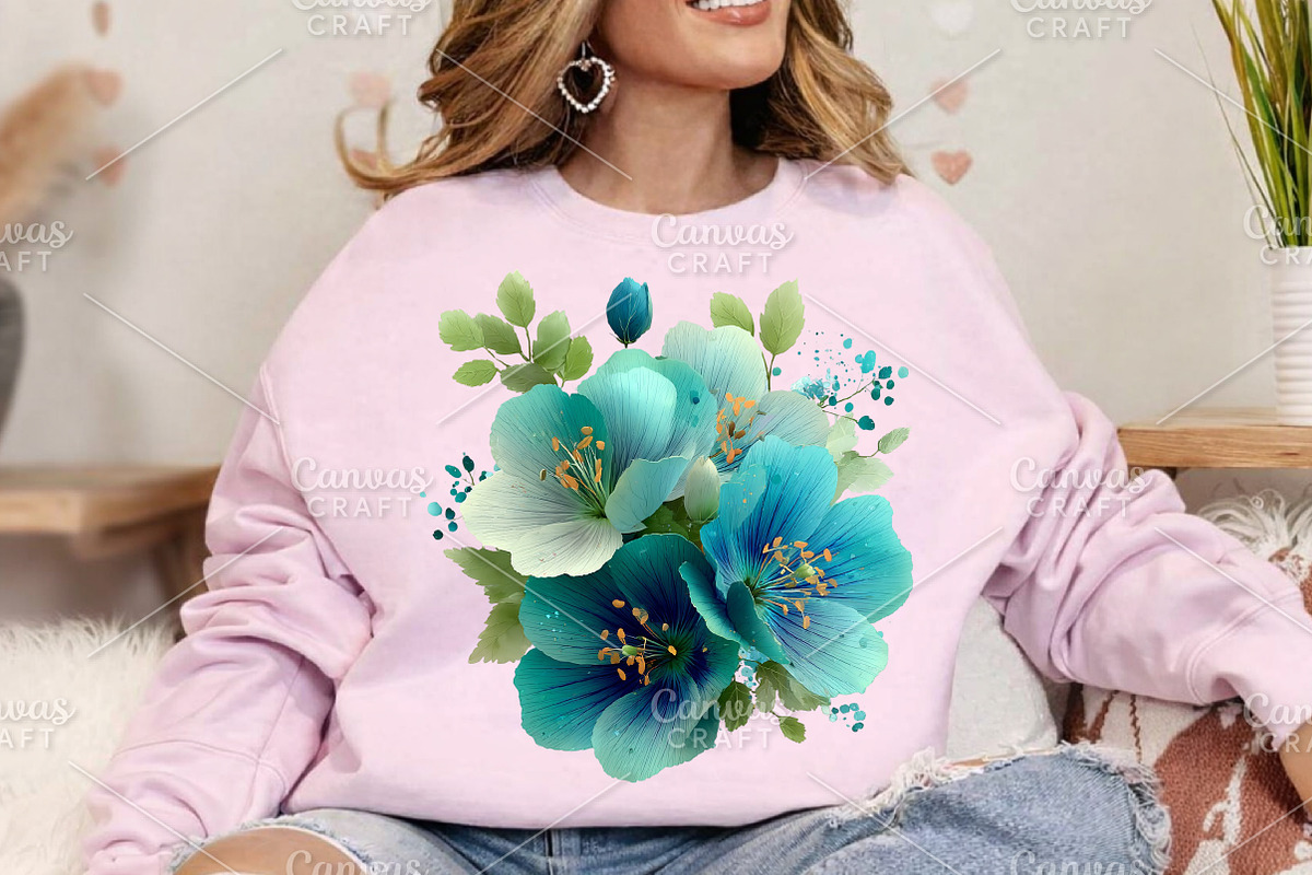 Watercolor Wildflower Clipart Bundle, an Illustration by Canvas Craft (Photo 6 of 7)