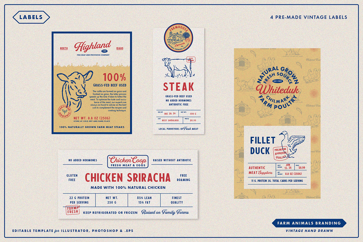 Farm Animals Branding, a Branding & Logo Template by Refolve Design (Photo 23 of 26)