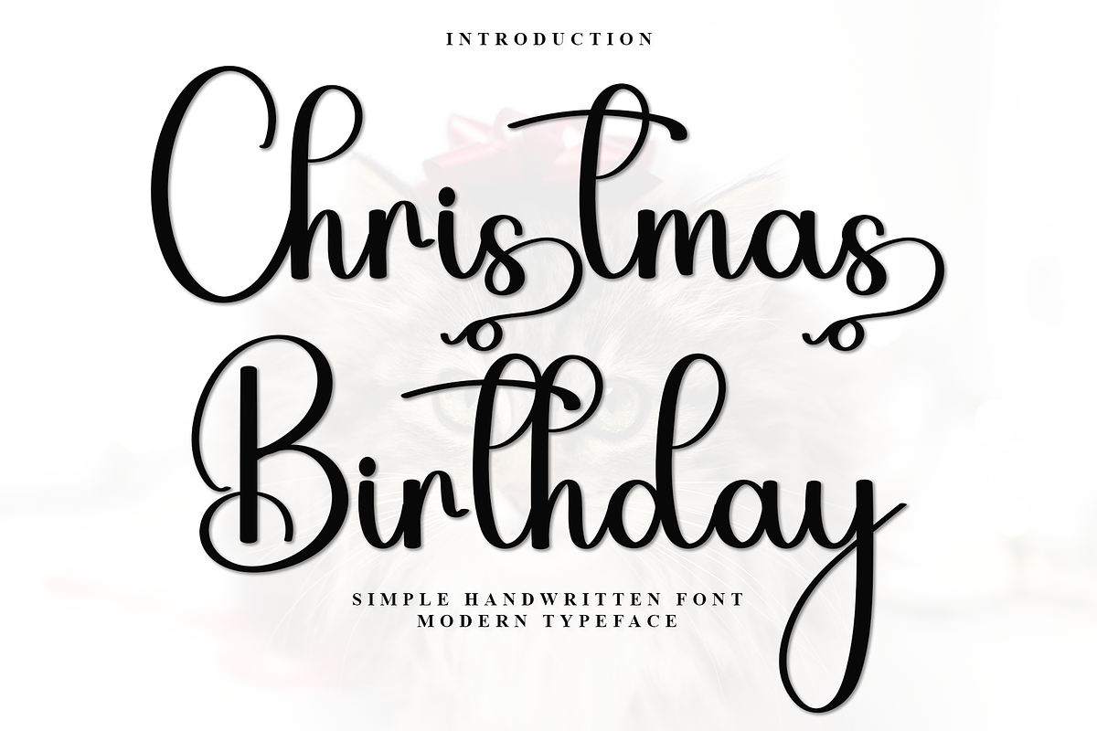 Christmas Birthday, a Handwritten Font by InermediaSTUDIO (Photo 2 of 7)