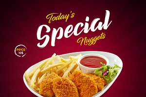 Fast Food Promo Social Media Post, a Graphic by MDAlAminIslam1
