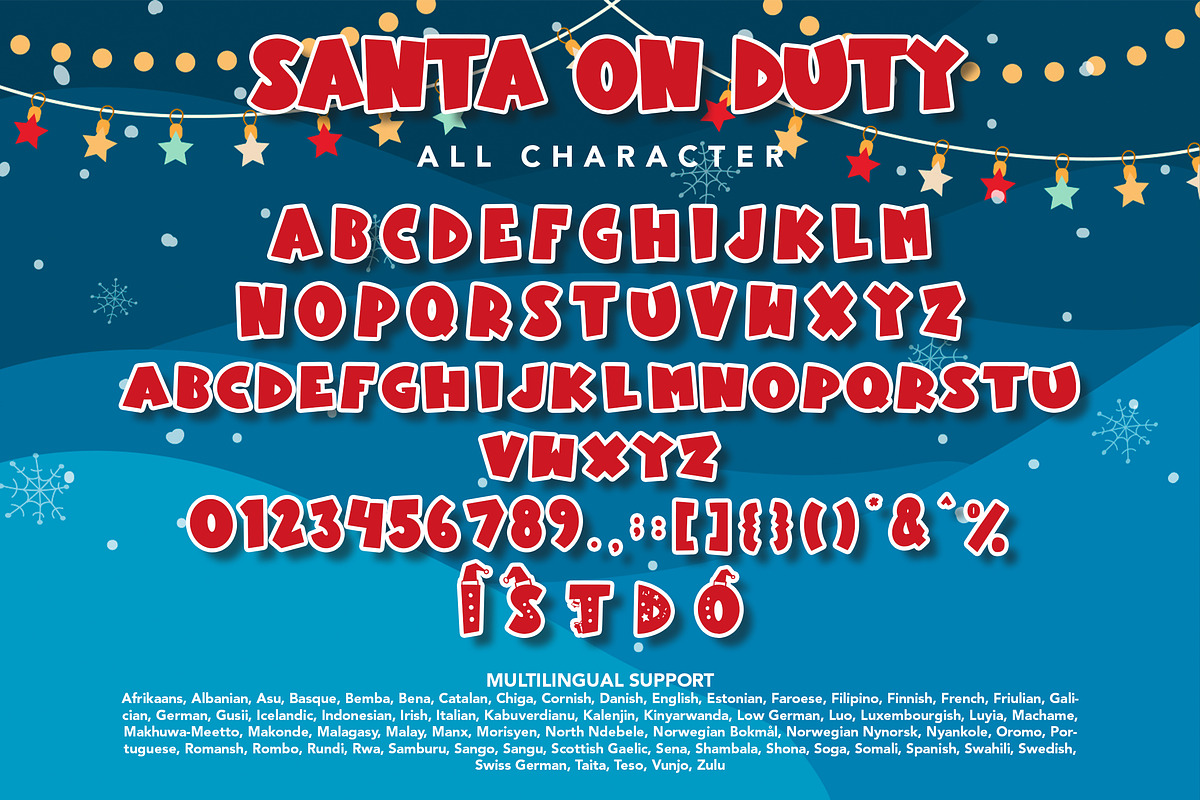 Santa On Duty, a Sans Serif Font by HATFSTUDIO (Photo 8 of 8)