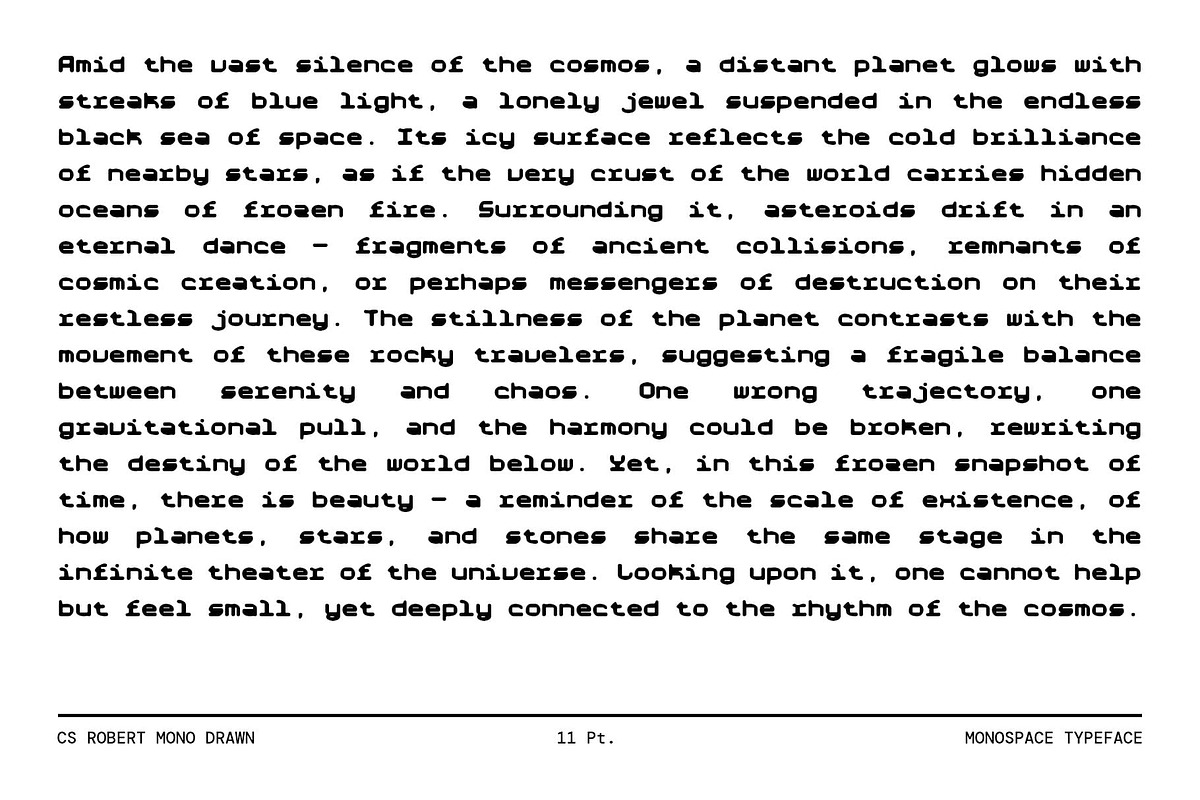 CS Robert Mono Drawn, a Sans Serif Font by Craft Supply Co. (Photo 5 of 8)