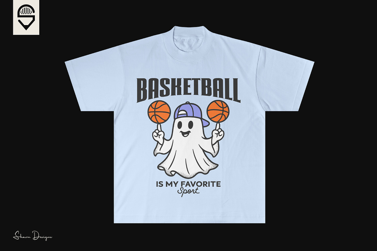 Cute Ghost Spinning Basketball, a Sport Illustration by shaondesigns (Photo 3 of 4)