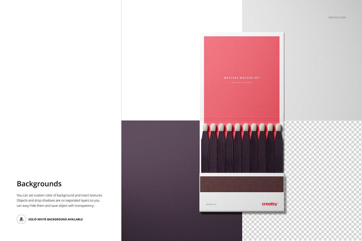 Matches Mockup Set, a Packaging Mockup by Creatsy (Photo 9 of 11)