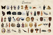 Uncanny Relics: Collage Elements, an Object Graphic by Anastasiia VNSK (Thumbnail 13 of 19)
