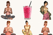 Curvy Woman Fitness Clipart, a Person Illustration by Design Scotch (Thumbnail 4 of 8)