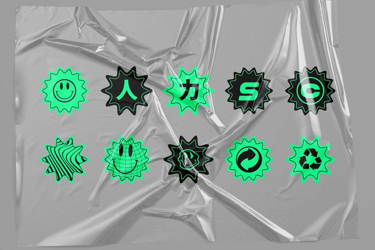 Retro Futurism Brutalist Collection, a Branding & Logo Template by Graphicdome (Photo 13 of 13)