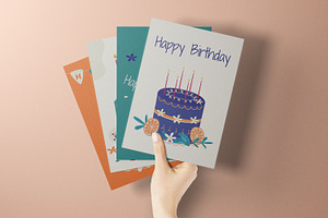 5x7 Greeting Cards Mockup Kit