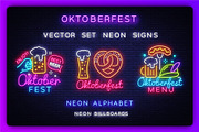 Oktoberfest Neon Signs, a Food Illustration by Soifer Design (Thumbnail 1 of 2)