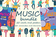 Music Bundle, a Person Illustration by Virinaflora (Thumbnail 1 of 5)
