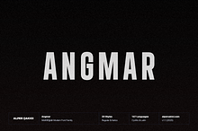 Angmar - A Powerful Font Family