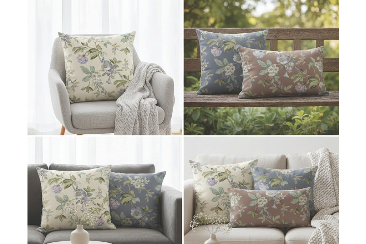 Vintage Peony & Sage, a Pattern Graphic by Print Diaries (Photo 5 of 5)