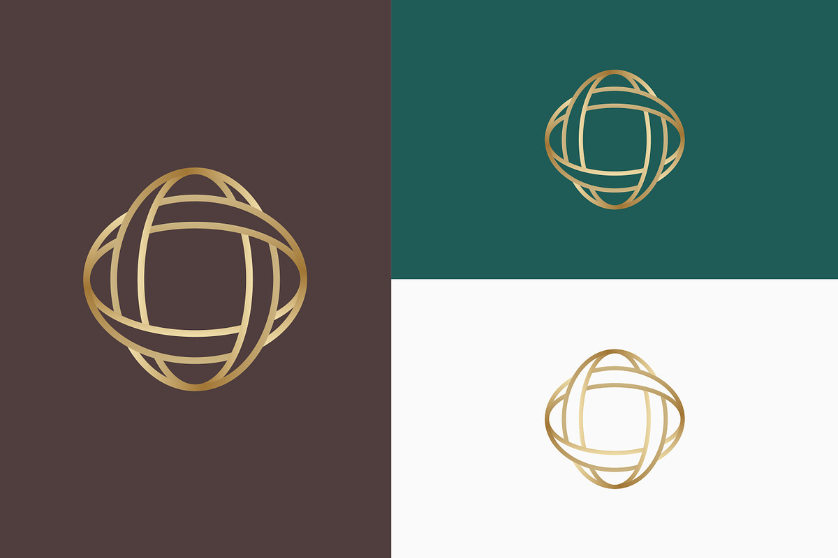 Glamour Logo Ring Circle Gold, a Branding & Logo Template by Signatoro