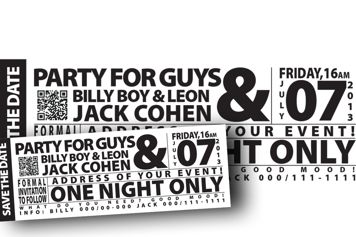 Cool Invitation | Just 7$, an Invitation Template by Leonard Posavec (Photo 1 of 3)