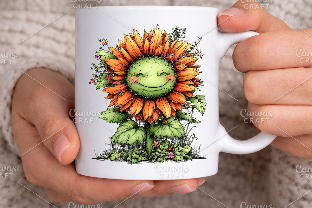 Cute Watercolor Spring Clipart PNG, an Illustration by Canvas Craft (Photo 7 of 7)