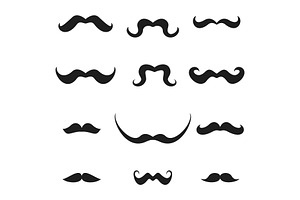 Set Of Mustache