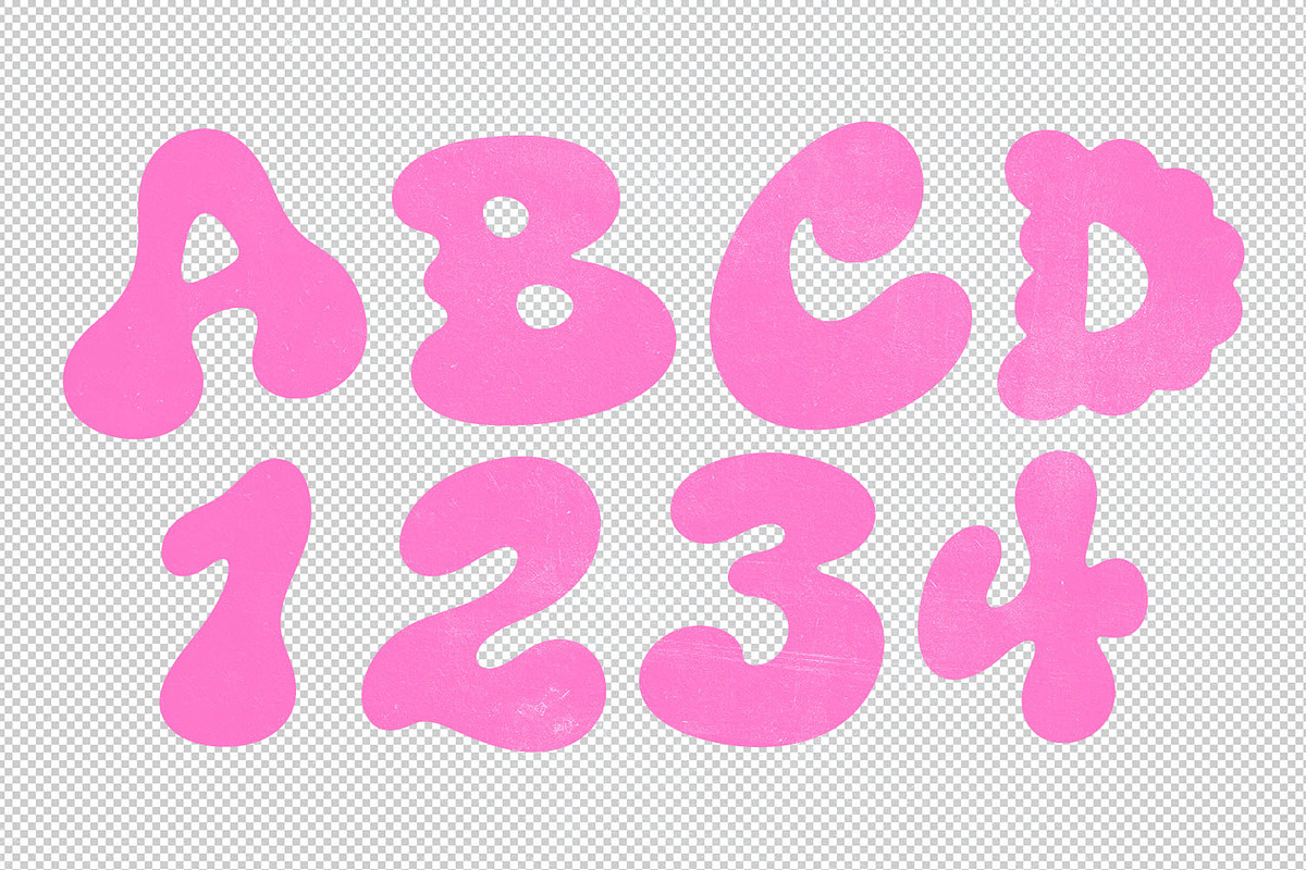 Funky Blob Font, a Sans Serif Font by Handmadefont (Photo 17 of 17)