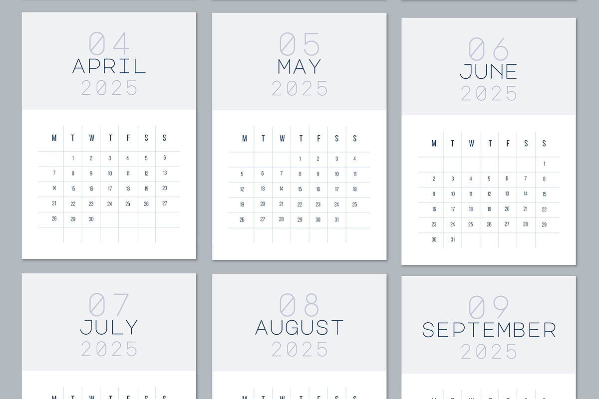 Calendar 2025 Layout preview 3