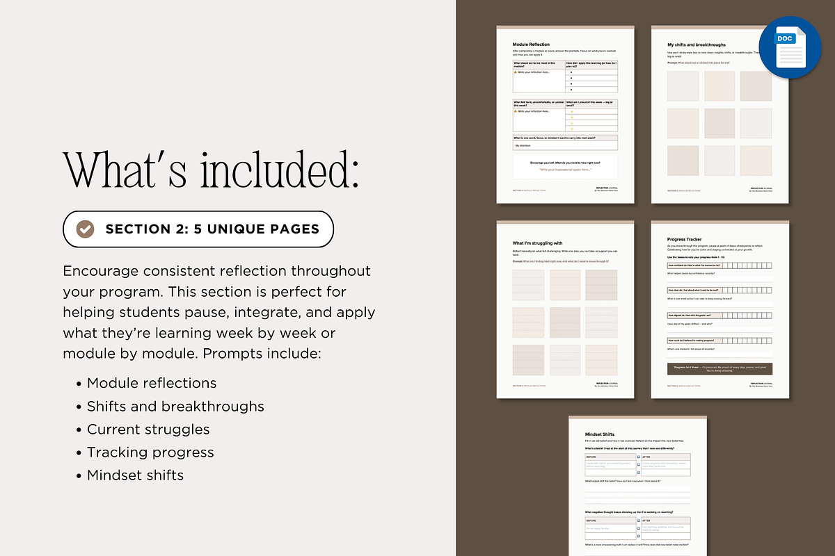 Fillable Reflection Journal Workbook, a Presentation Template by Our Polished Pages (Photo 9 of 20)