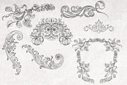 Procreate Vintage Baroque Borders, a Brush Add-On by AW Studios (Thumbnail 4 of 9)