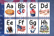 4th of July Alphabet Cards – A-Z, an Education Illustration by Anna Design Studio (Thumbnail 4 of 7)