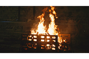 Varanasi, Uttar Pradesh, India. Fire, a Person Photo by Our Amazing World