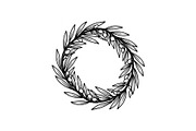 Floral Wreath Circle SVG Bundle, an Illustration by Creativeshirt (Thumbnail 31 of 51)