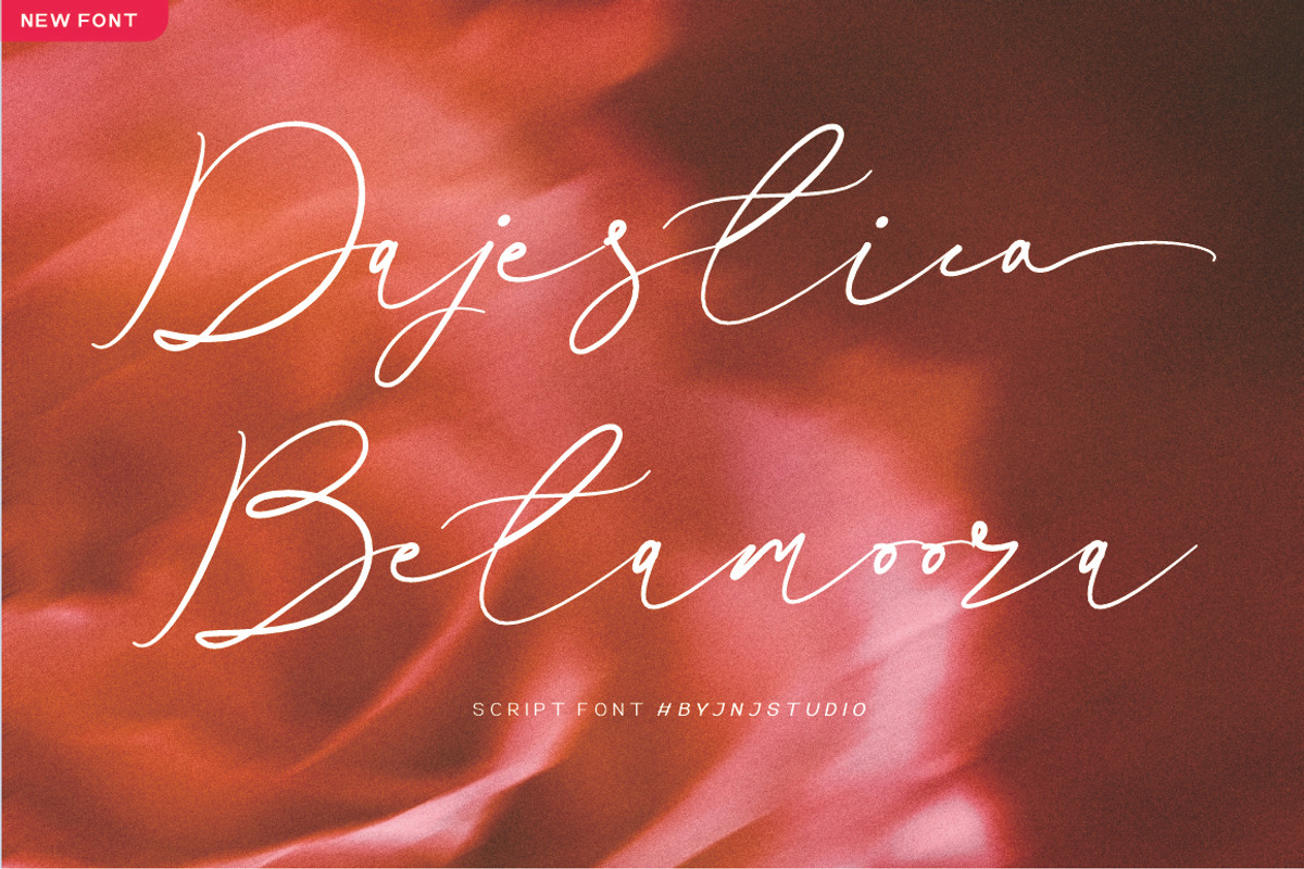 Dajestica Betamoora, a Script Font by JNJ Studio (Photo 1 of 9)