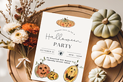 Watercolor Halloween Pumpkins, an Illustration by Cardozart (Thumbnail 2 of 2)