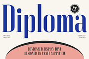 CS Diploma – Condensed Font, a Serif Font by Craft Supply Co. (Thumbnail 1 of 8)