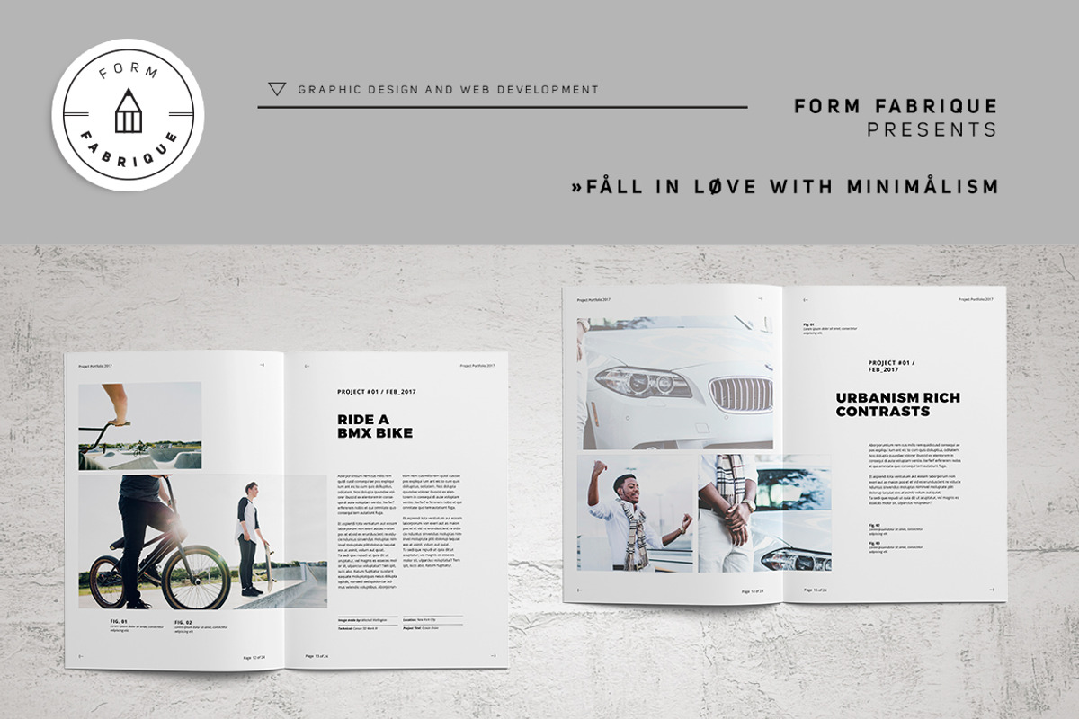 Minimalism Portfolio, a Brochure Template by Form Fabrique (Photo 9 of 16)