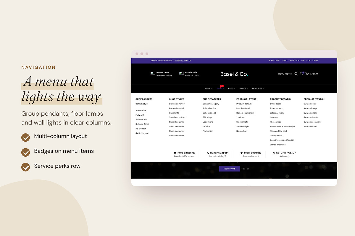 Basel Lighting - Shopify Theme, a Shopify Template by Boost Convert (Photo 5 of 10)