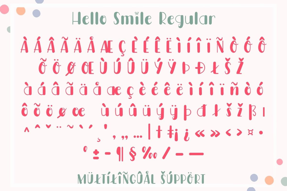 Hello Smile - Handwriting Font, a Handwritten Font by AnningArts (Photo 7 of 8)