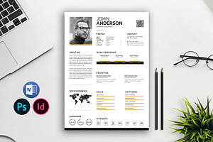 Infographic Resume Template, a Resume Template by Abdul Studio