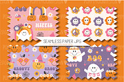 Groovy Ghost set, a Pattern Graphic by Poppymoondesign (Thumbnail 5 of 7)
