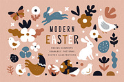 Modern Easter Graphic Collection, an Illustration by 12pm-am (Thumbnail 1 of 11)