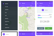 Material UI Kit: Fitness, a Templates & Theme by UI8 (Thumbnail 4 of 7)