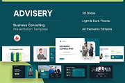 Business Consulting PowerPoint, a Presentation Template by New Coral Design (Thumbnail 1 of 6)