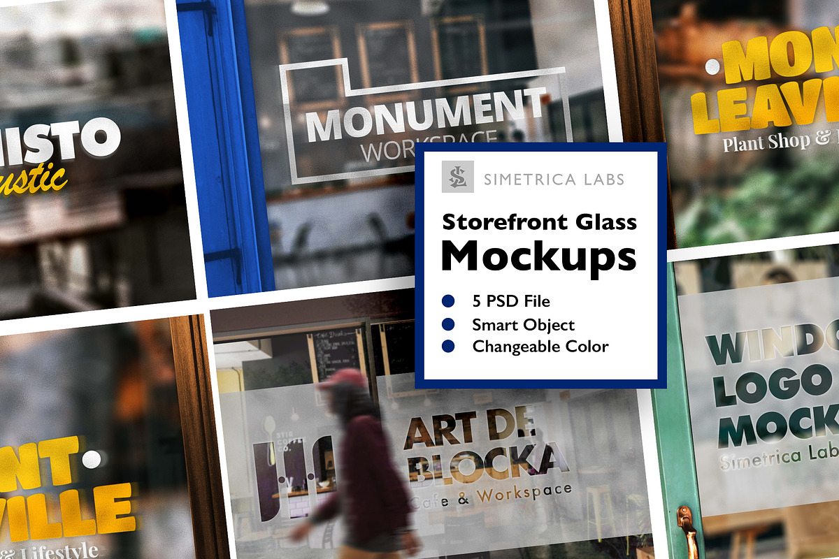 Storefront Glass Logo Mockup, a Product Mockup by Simetrica Labs (Photo 1 of 6)