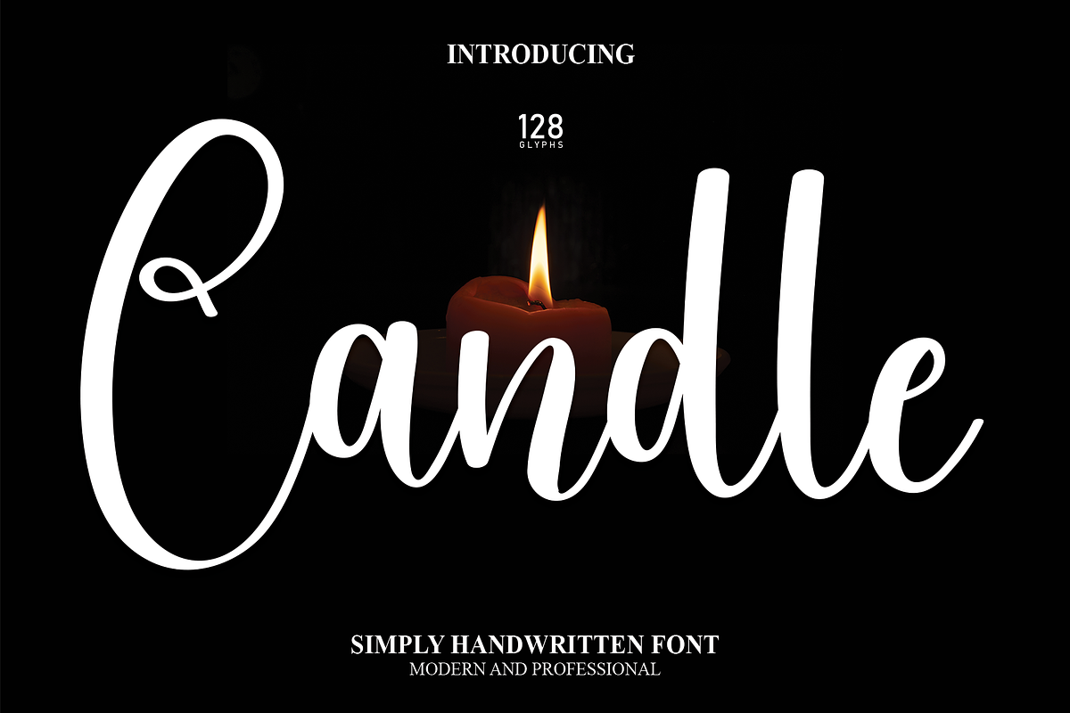 Candle | Script Font, a Script Font by Scratchones (Photo 1 of 7)