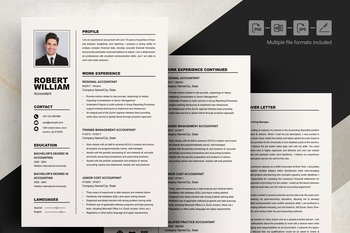 Accountant Resume Template, a Resume Template by ResumeInventor (Photo 5 of 7)