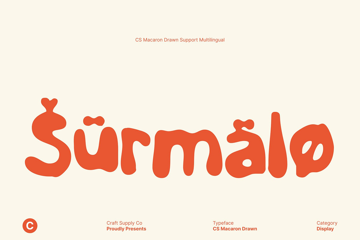 CS Macaron Drawn, a Sans Serif Font by Craft Supply Co. (Photo 6 of 8)