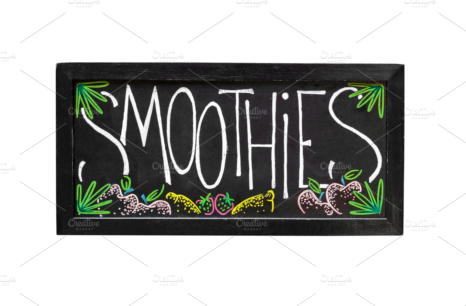 Smoothies available chalkboard sign, a Food & Drink Photo by BOOCYS
