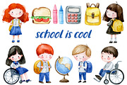 Back to school. Happy kids, an Education Illustration by made by Tanya (Thumbnail 3 of 5)