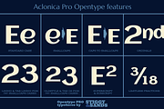 Aclonica Pro, a Sans Serif Font by Stiggy & Sands (Thumbnail 8 of 9)