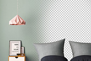 8 mockups posters in the bedroom, a Print Template by FilL239 (Thumbnail 9 of 9)