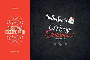 Christmas and New Year greeting card
