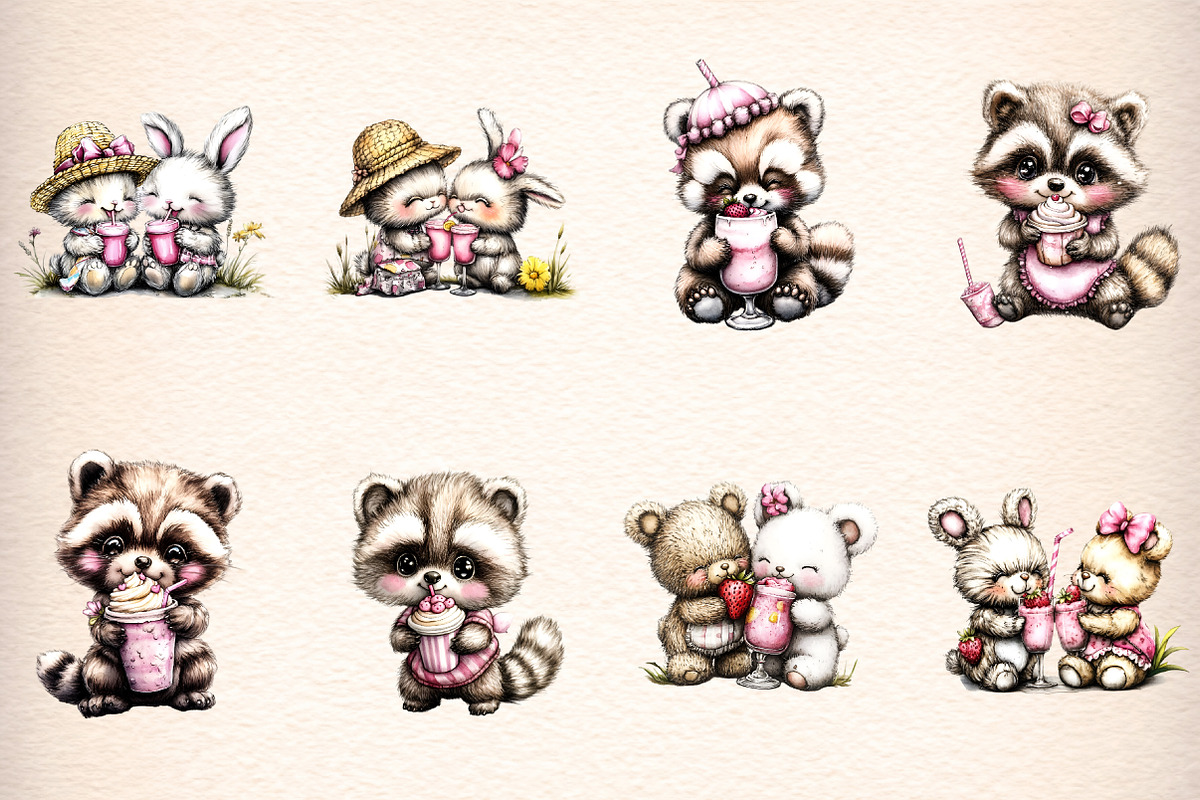 whimsical summer woodland animals, an Illustration by GatewayDesign (Photo 2 of 9)